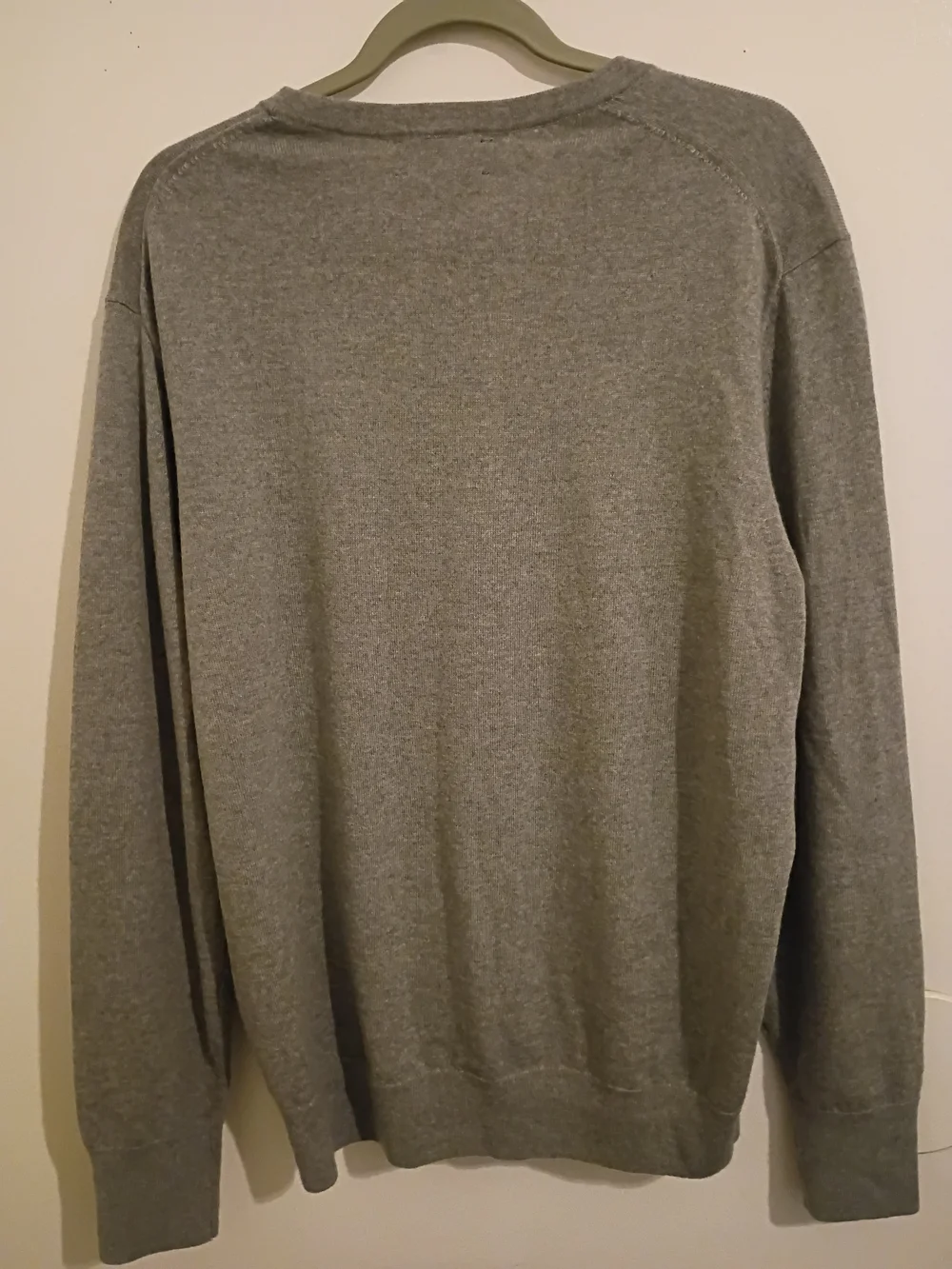 Banana Republic Men's Gray‎ Crewneck Sweater 100% Laine Merino Wool Sz L